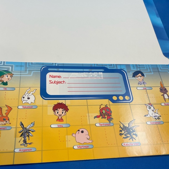 VTG Y2K Digimon 3-hole pocket folders - set of 2 - Picture 4 of 11